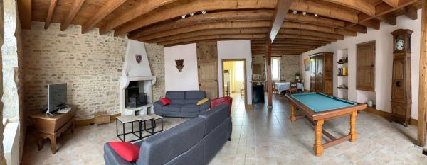 Salon gîte du chateau